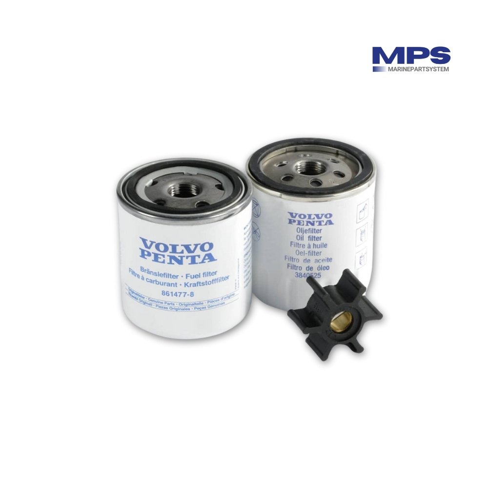 Complete Volvo Penta service kit for D1-30, D2-40, and 2030-2040 A-D engines