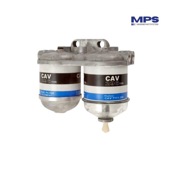 Twin / Dual Primary Fuel Filter Assembly Replaces CAV296 - 1/2-20UNF