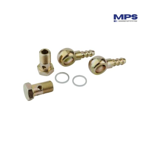 Kit de banjo y racores para mangueras de combustible de 8 mm