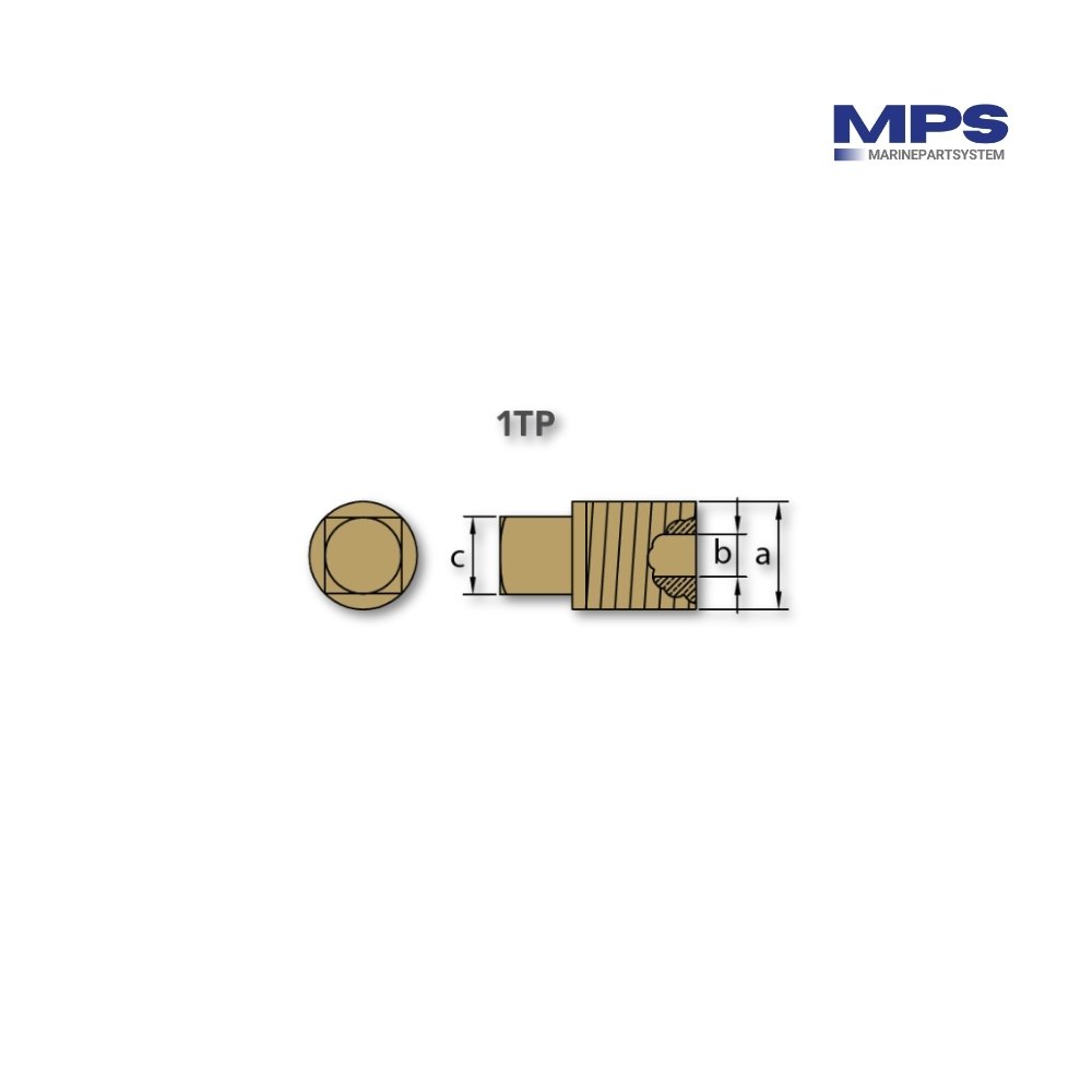 Volvo Penta Messingstopfen BSPT 12″ 832989 (1)