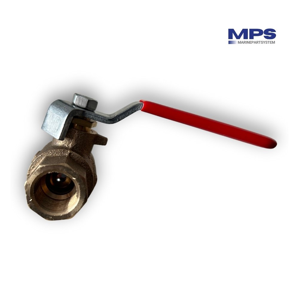 Válvula de bola de bronce 3/8″ | Bola y maneta de acero inoxidable